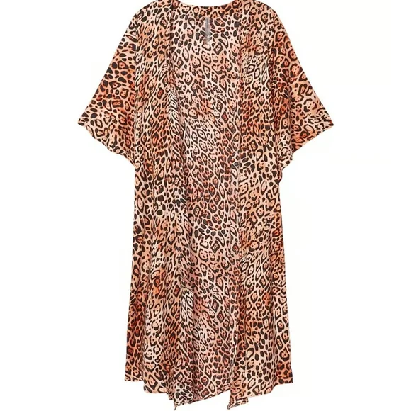 Victoria's Secret SWIM Bikini Cover Up Kimono Style Animal Print - Picture 3 of 10